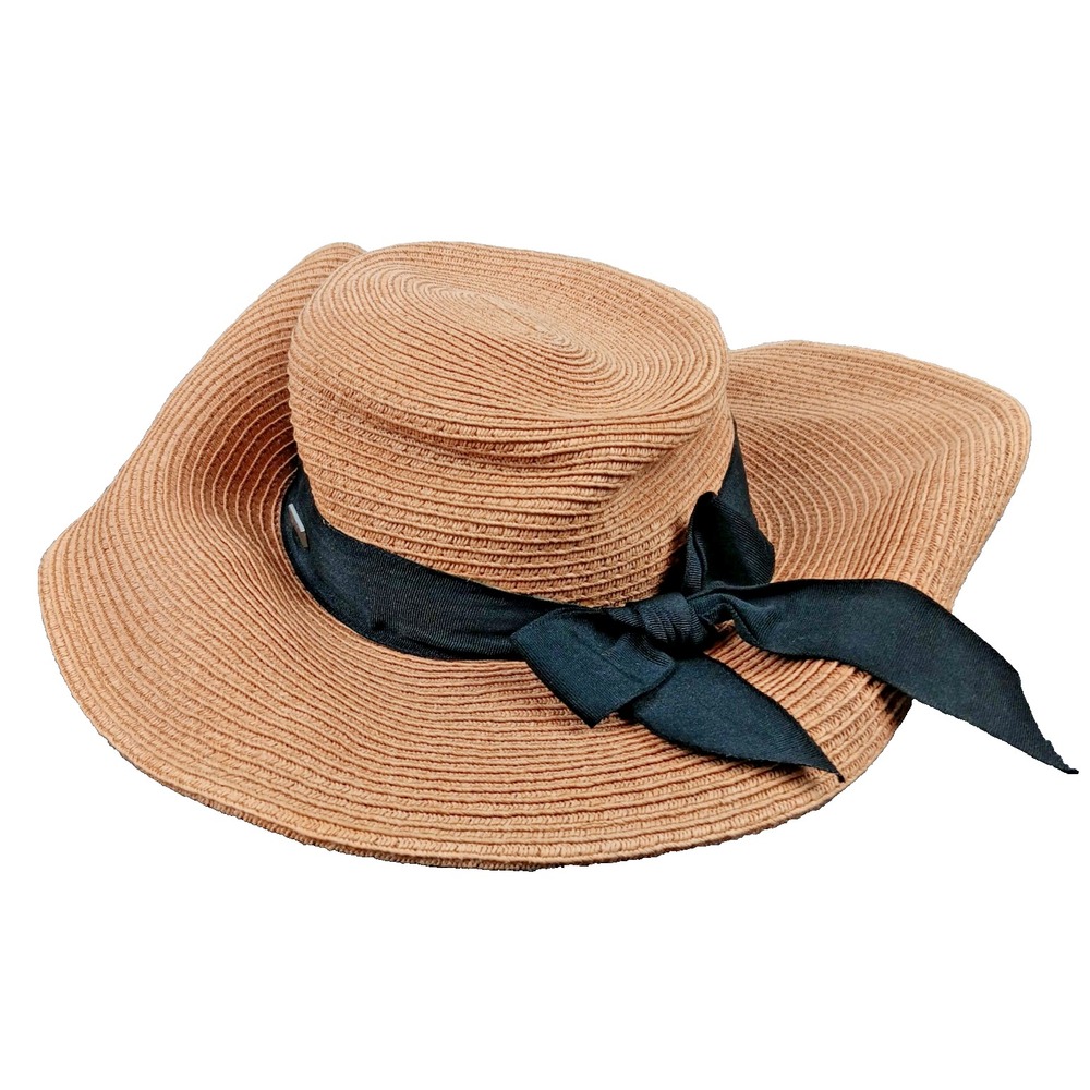Conner Handmade Sun Hat Womens Latin‎ Quarter Style Wide Brim Ribbon Sustainable